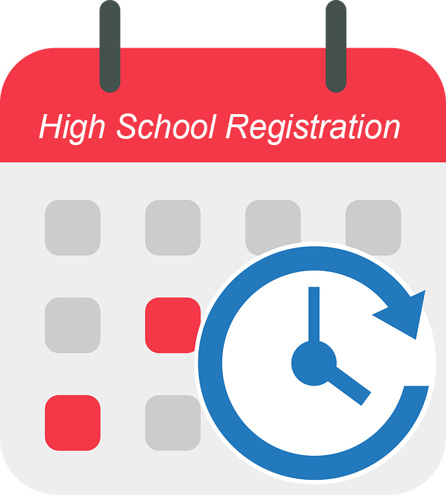 High School Registration Schedule clip art