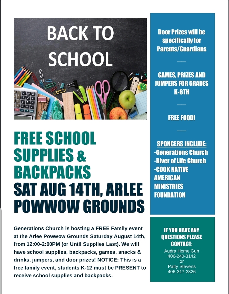 Back to School Supplies...FREE! (While supplies last) See image for further details. 